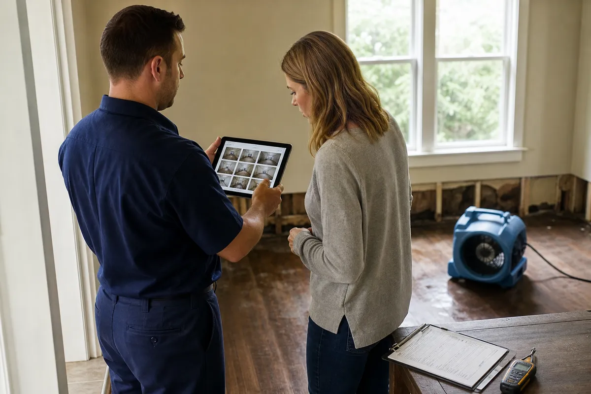 Insurance claim documentation for Dallas property restoration